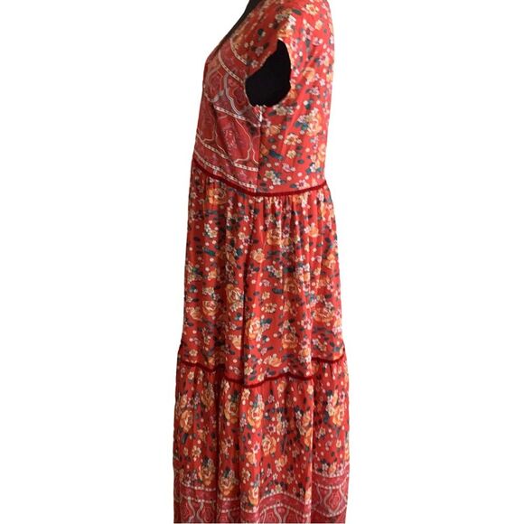 Mislook Travel Light Maxi Dress in Vivid Floral, Size Large - Picture 4 of 9